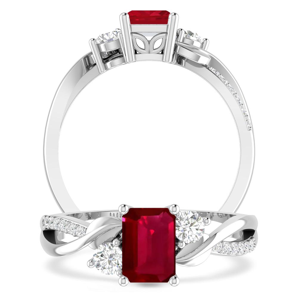 White Gold - Ruby