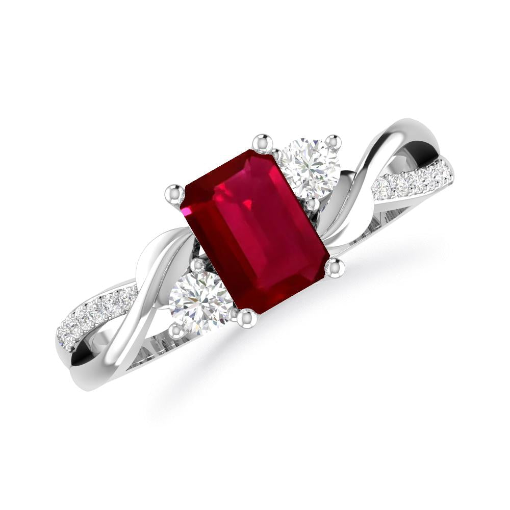 White Gold - Ruby