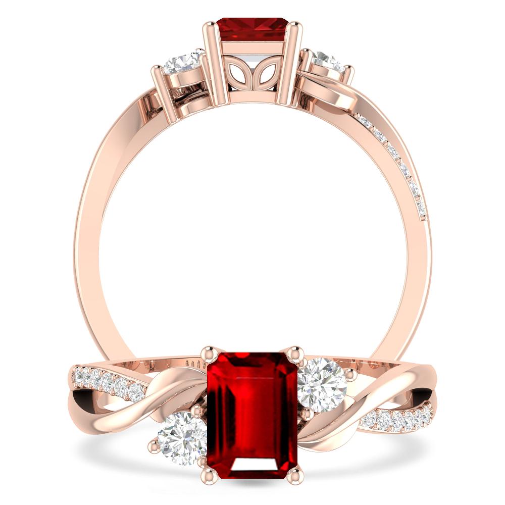 Rose Gold - Ruby