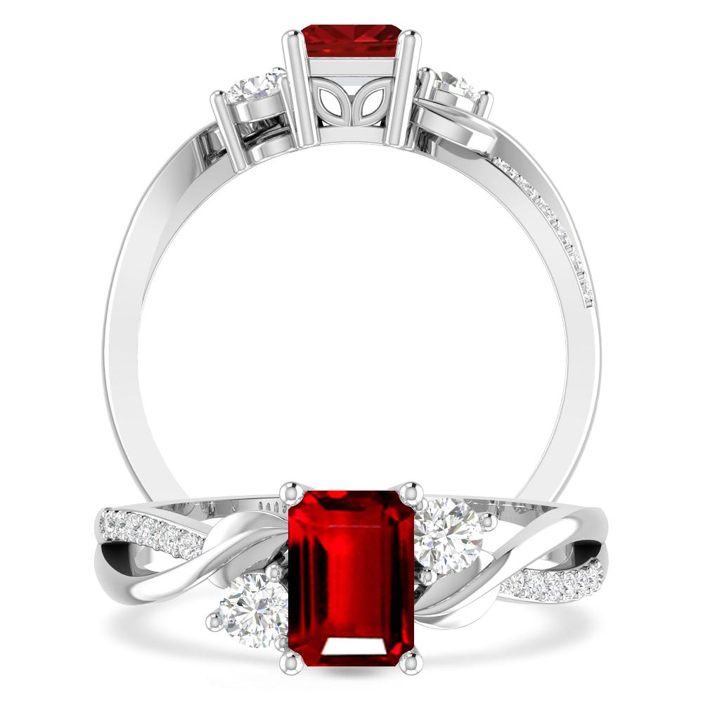 White Gold - Ruby