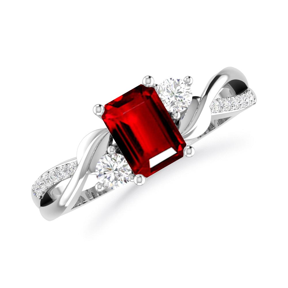 White Gold - Ruby