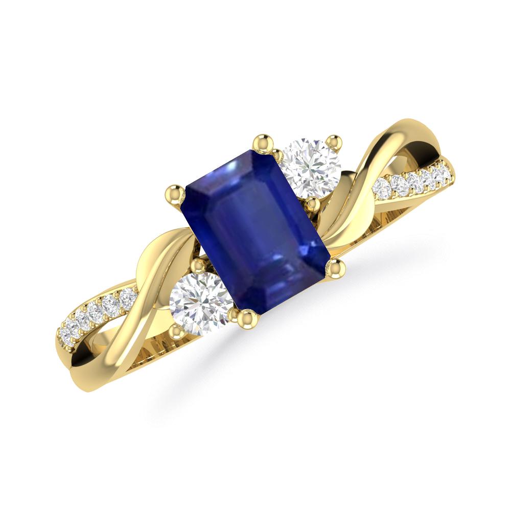 Yellow Gold - Sapphire