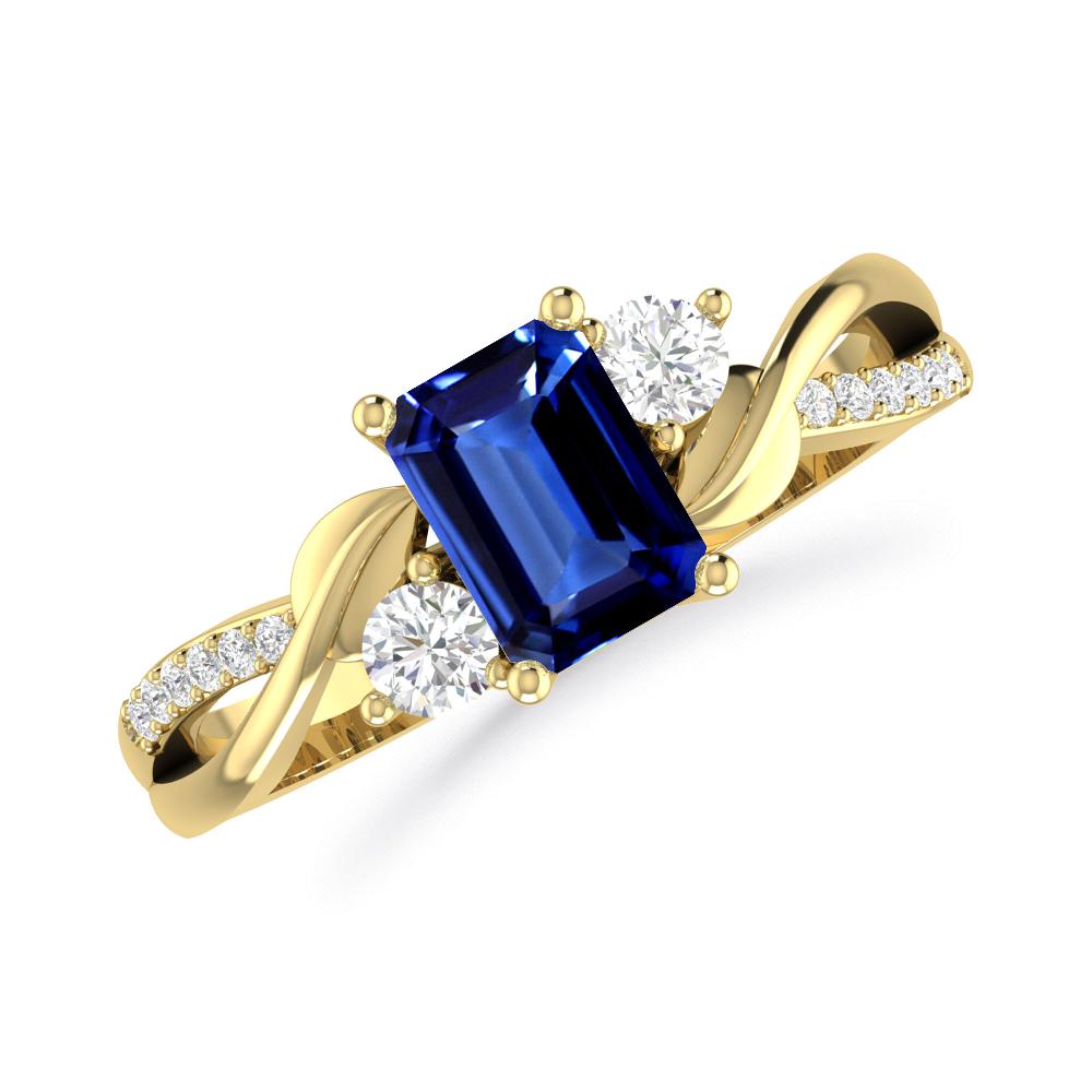 Yellow Gold - Sapphire