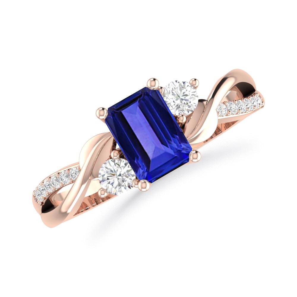 Rose Gold - Tanzanite