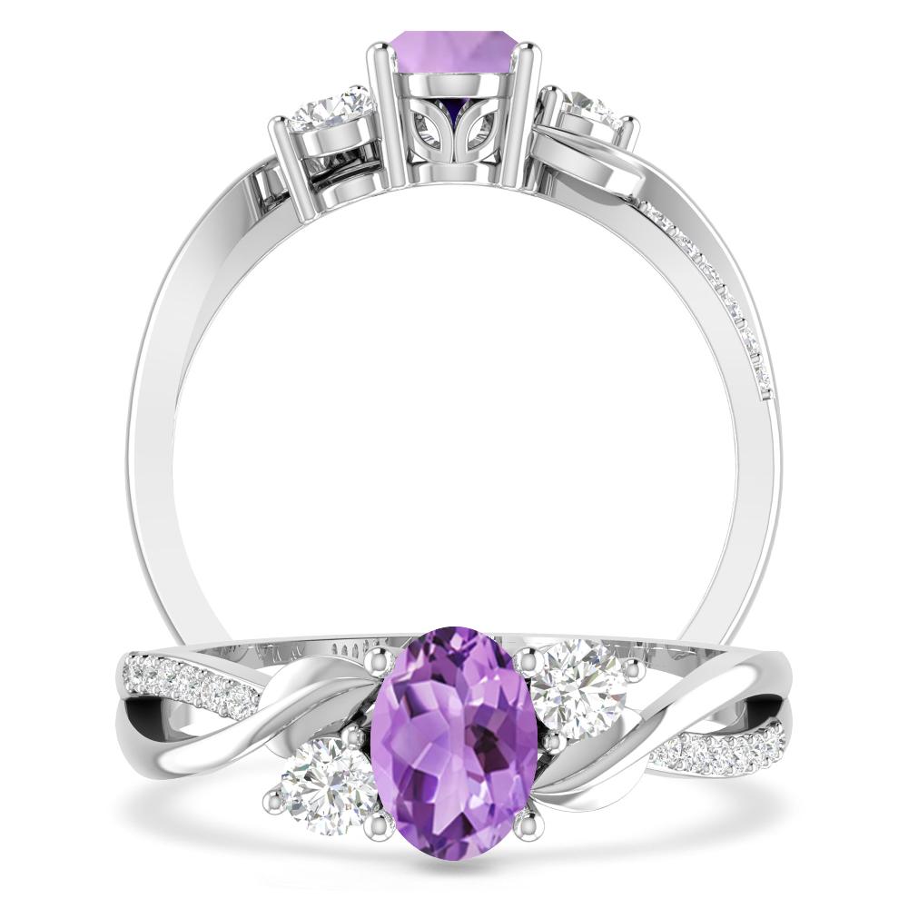 White Gold - Amethyst