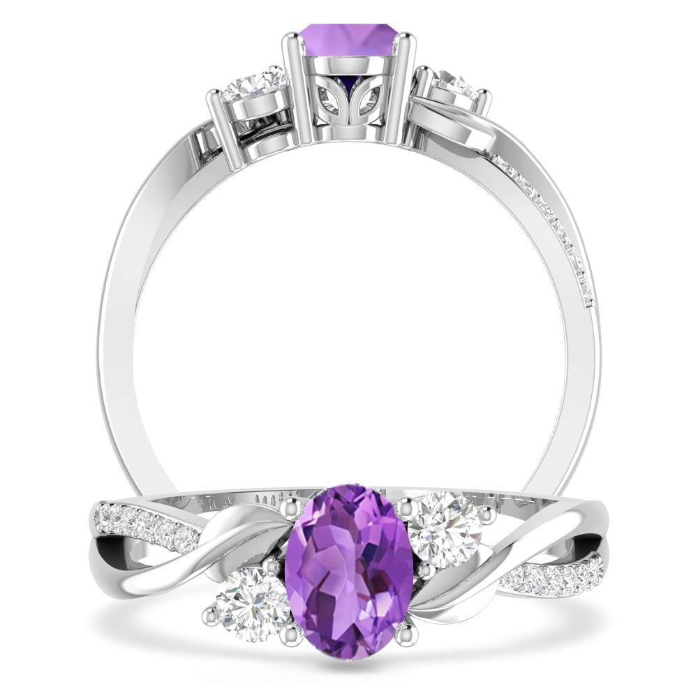 White Gold - Amethyst