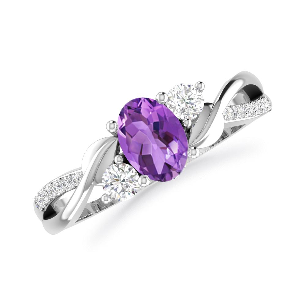 White Gold - Amethyst