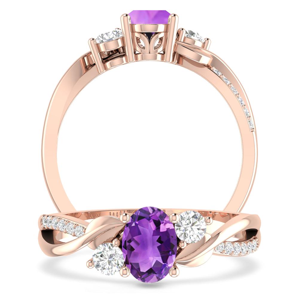 Rose Gold - Amethyst