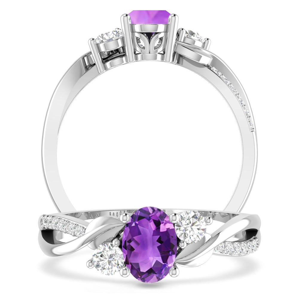 White Gold - Amethyst