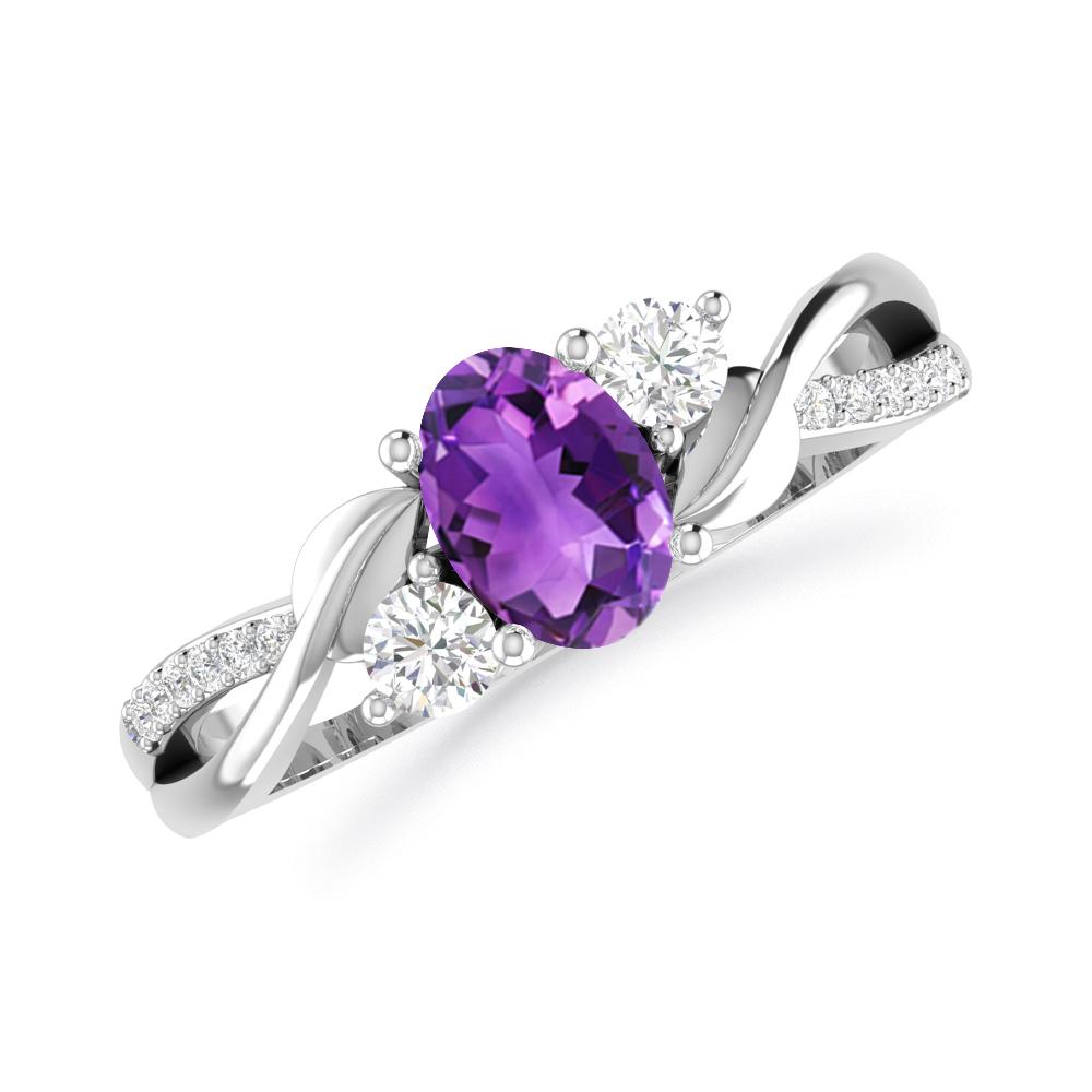 White Gold - Amethyst