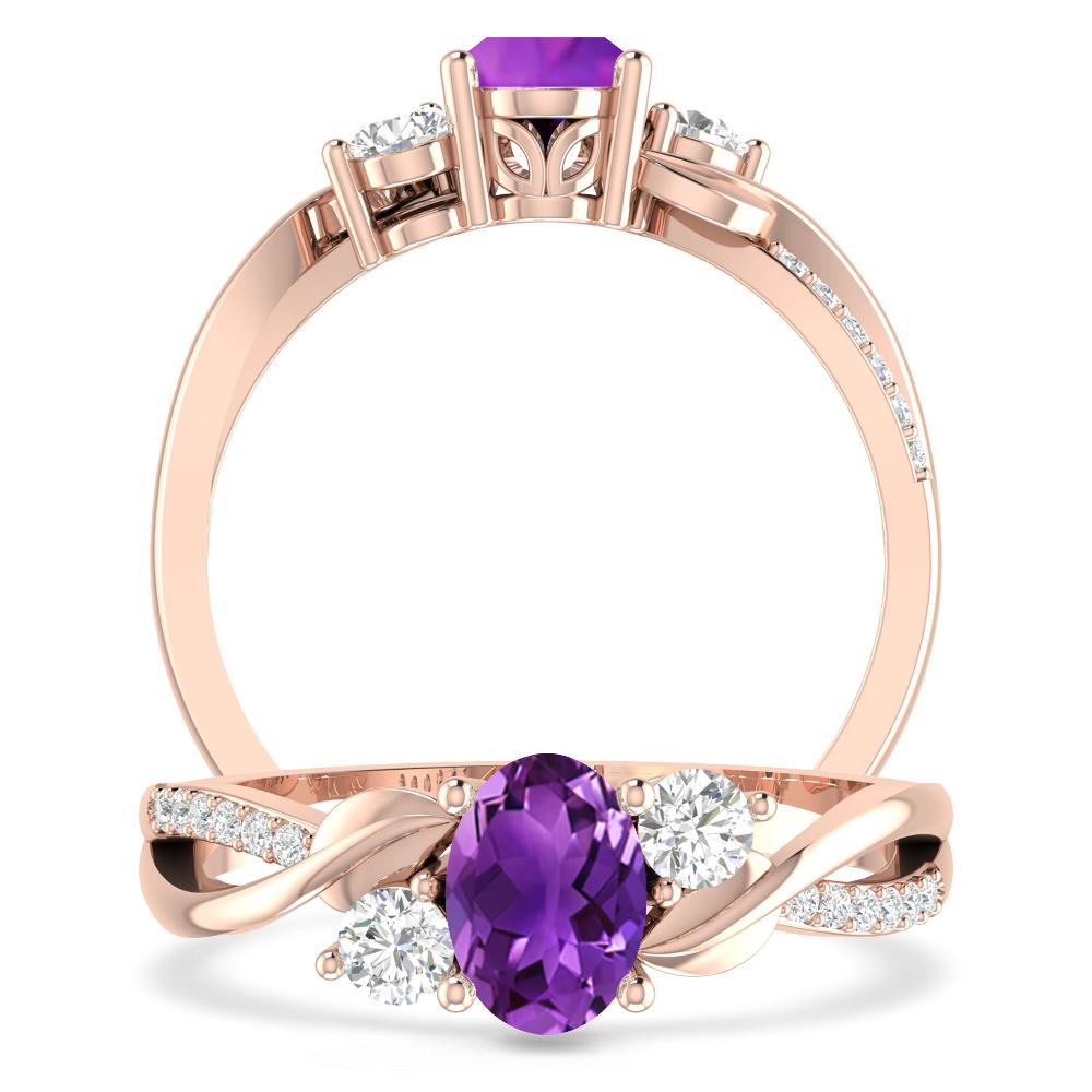 Rose Gold - Amethyst