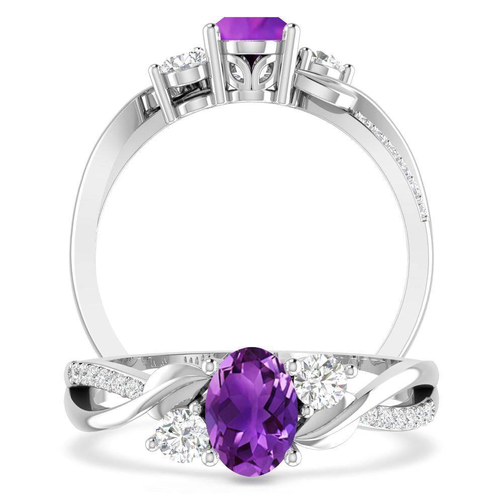 White Gold - Amethyst