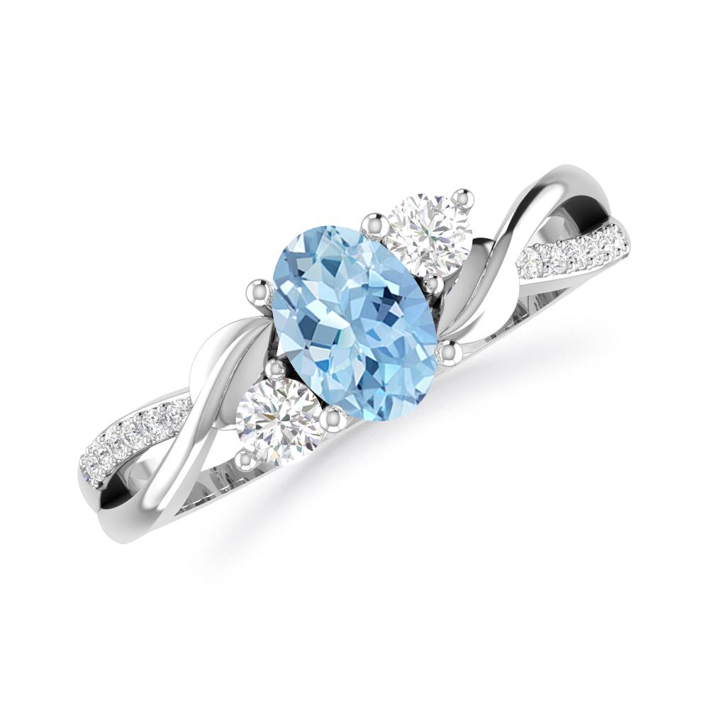 White Gold - Aquamarine