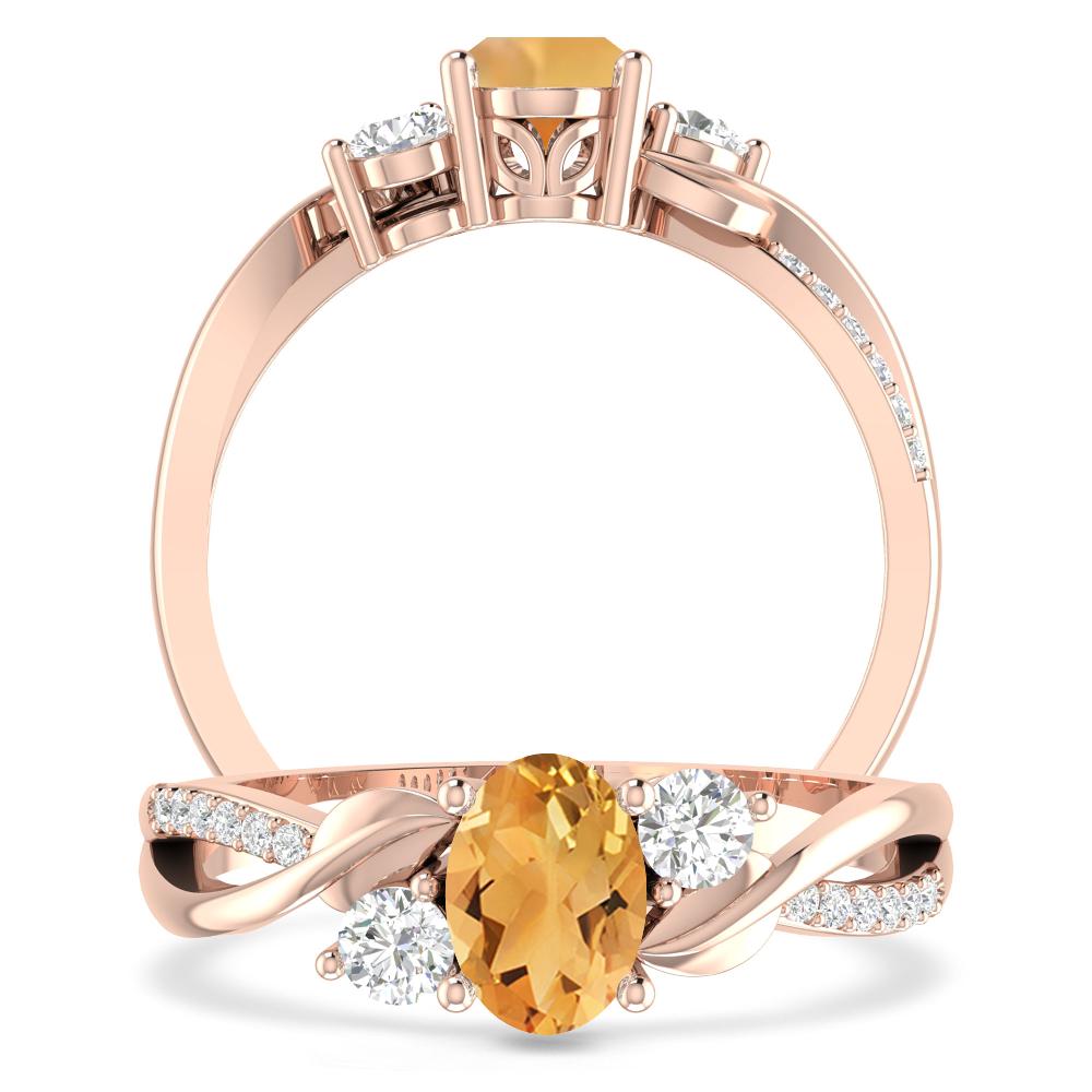 Rose Gold - Citrine