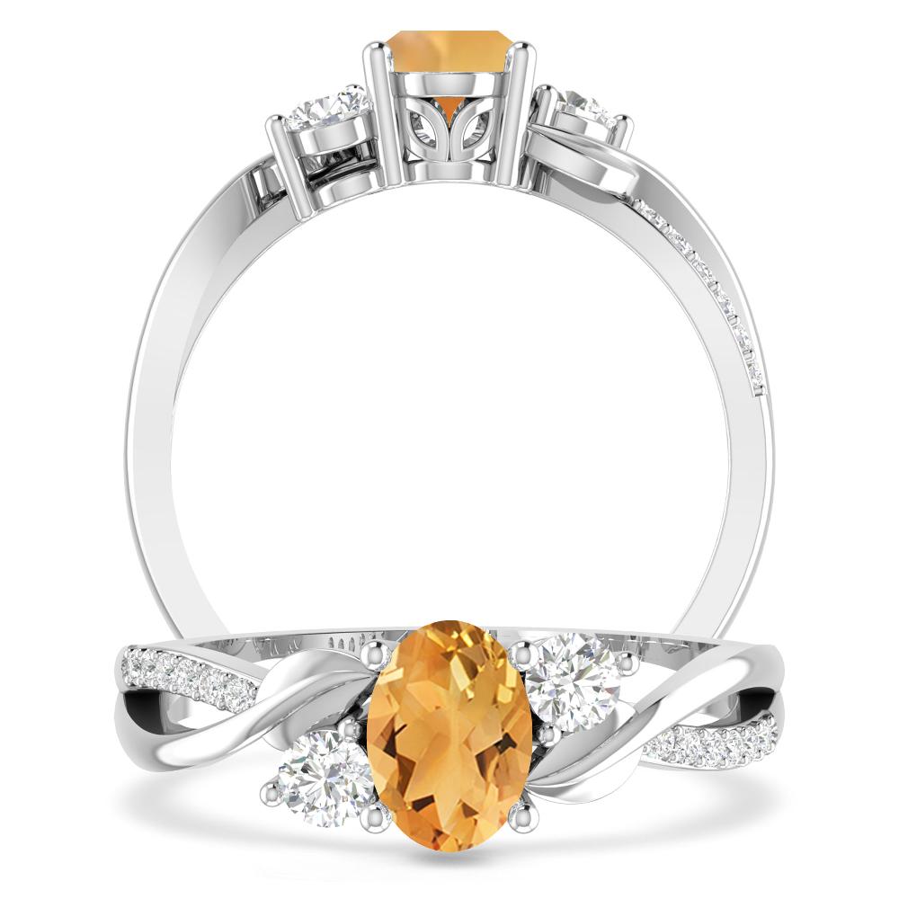 White Gold - Citrine