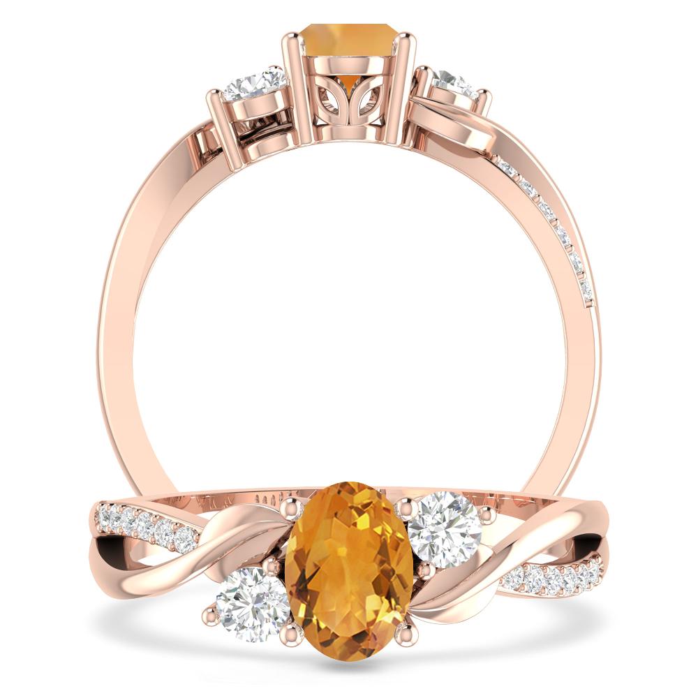 Rose Gold - Citrine