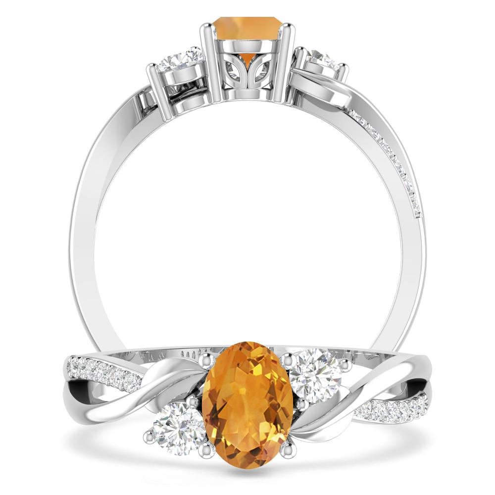 White Gold - Citrine