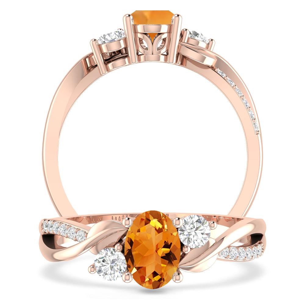 Rose Gold - Citrine