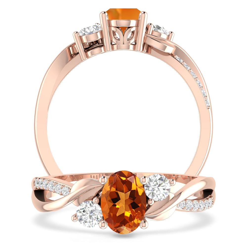 Rose Gold - Citrine