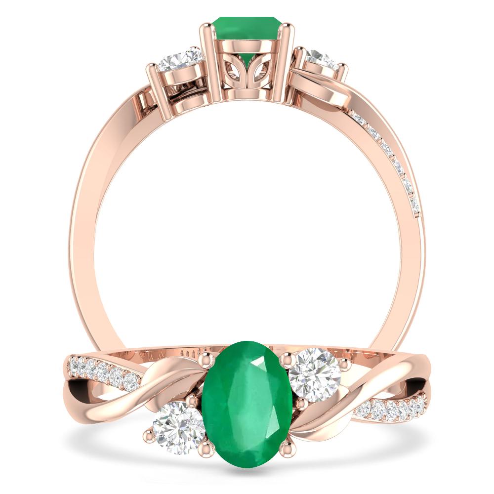 Rose Gold - Emerald