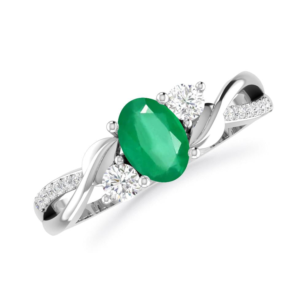 White Gold - Emerald