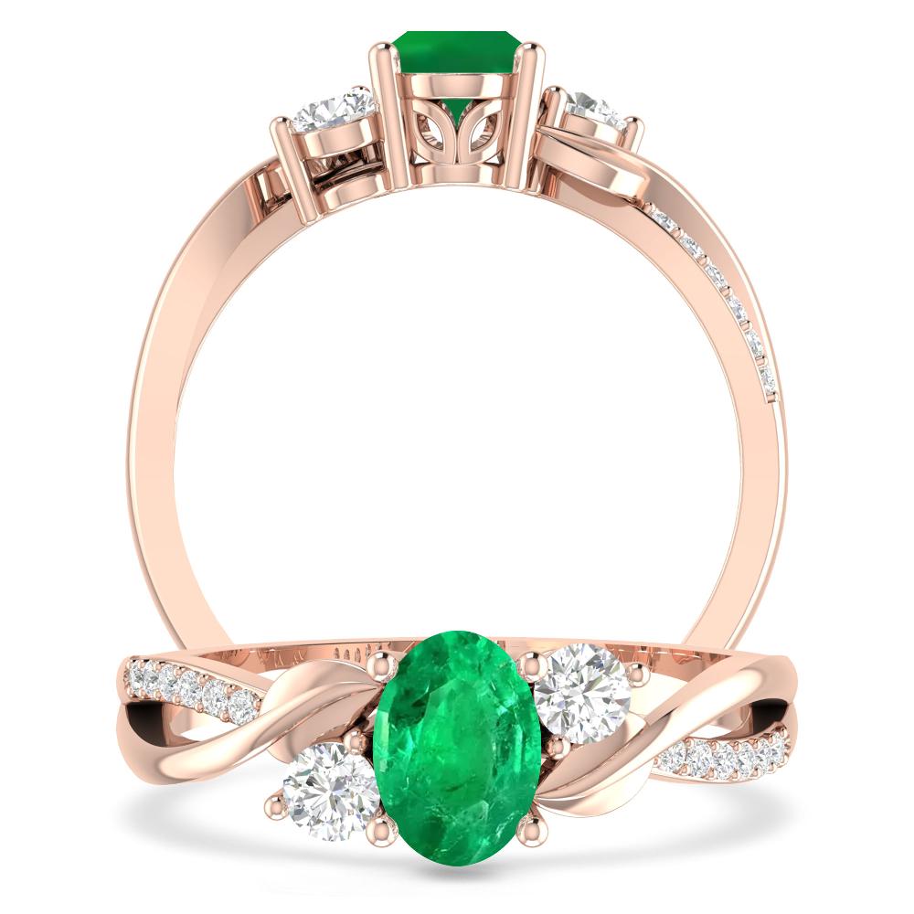 Rose Gold - Emerald