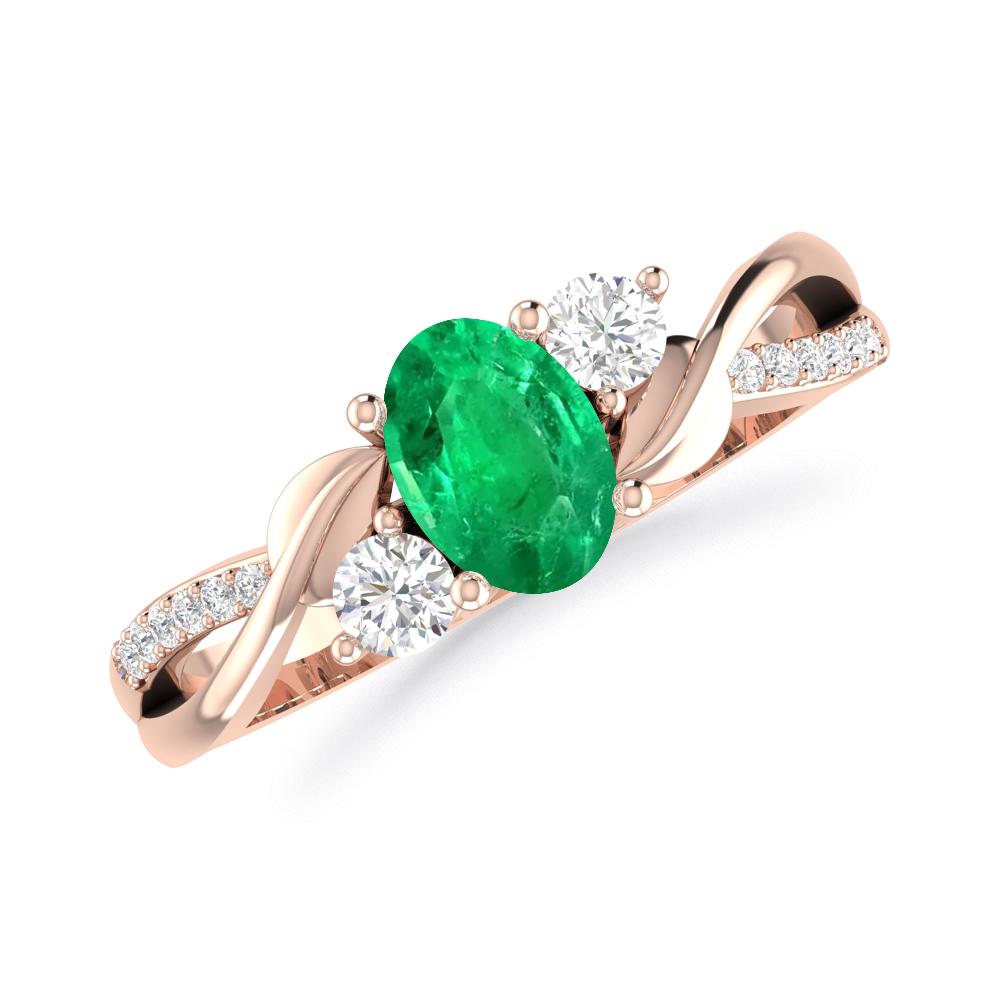 Rose Gold - Emerald