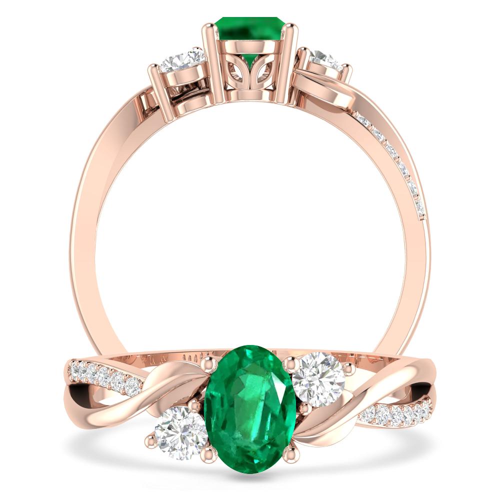 Rose Gold - Emerald