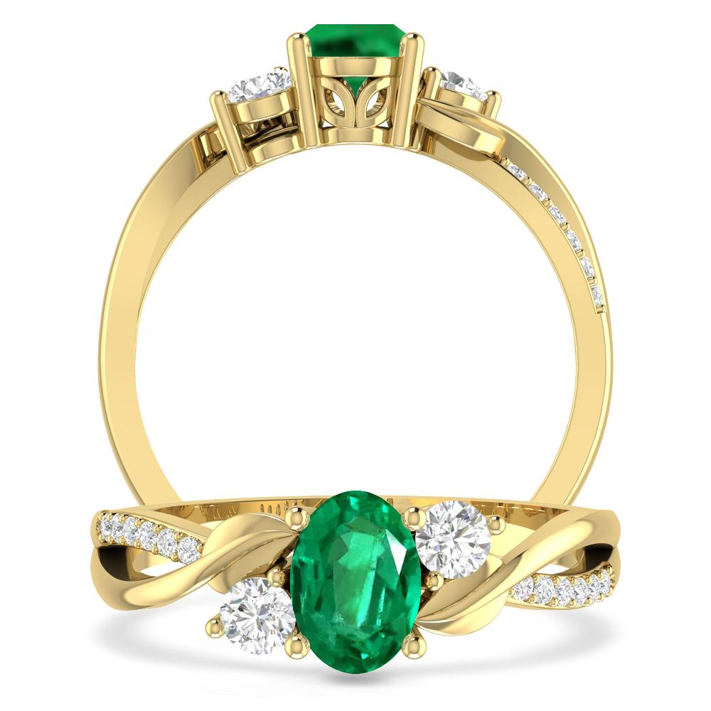 Yellow Gold - Emerald