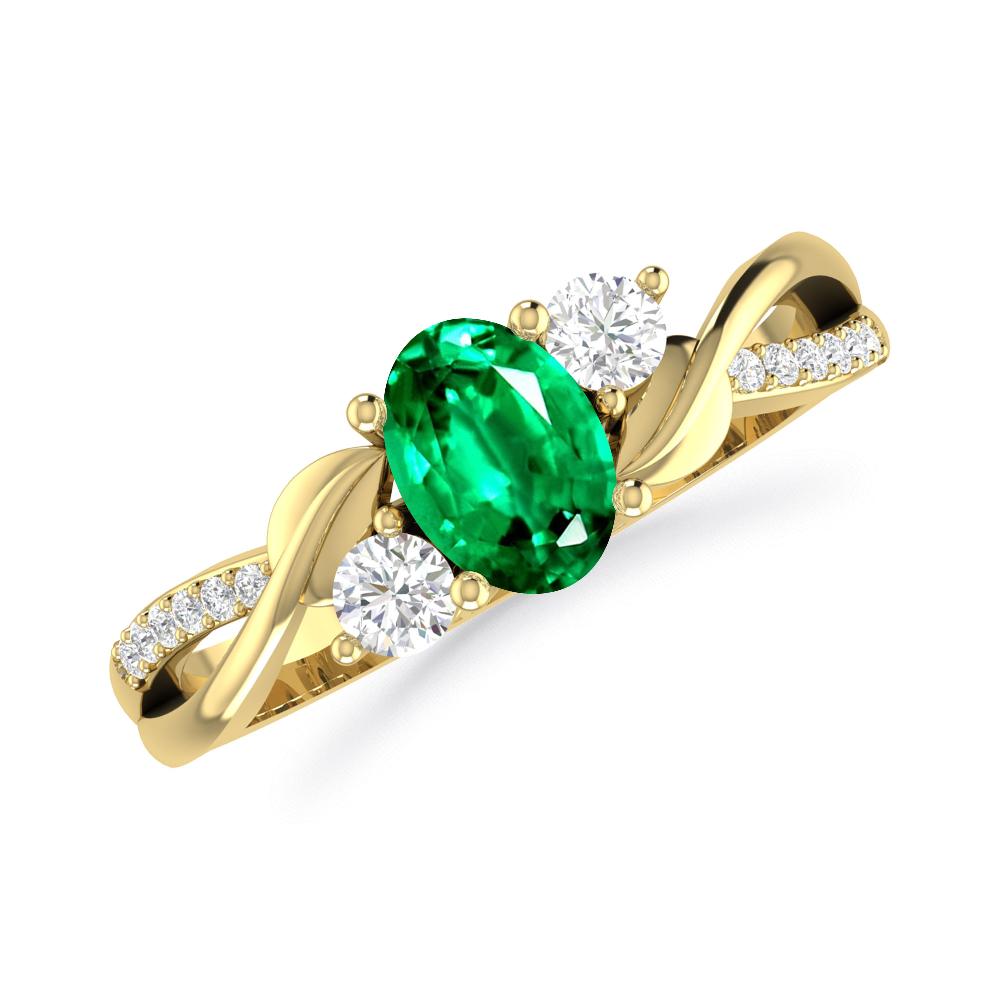 Yellow Gold - Emerald