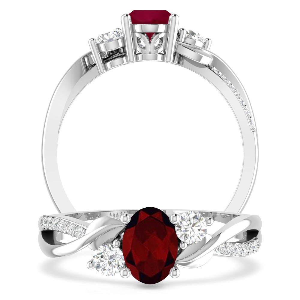 White Gold - Garnet