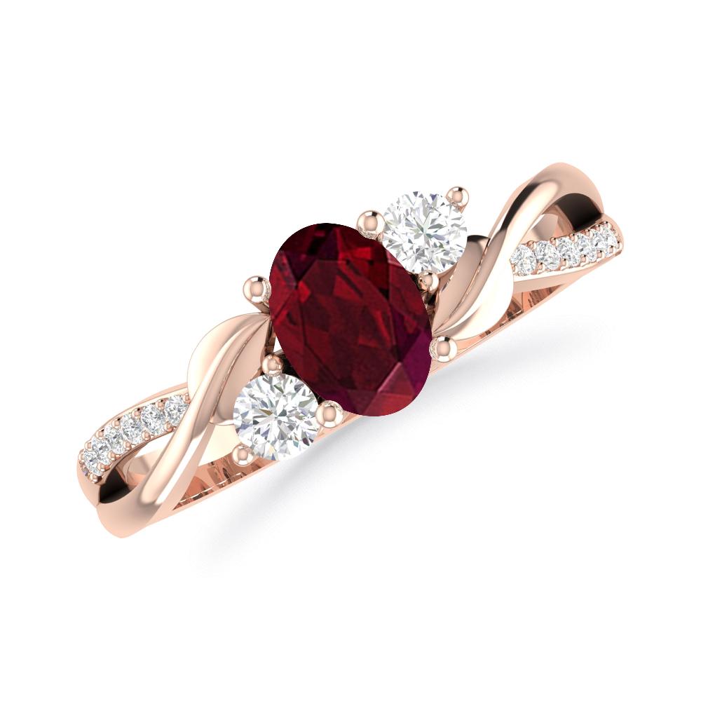 Rose Gold - Garnet