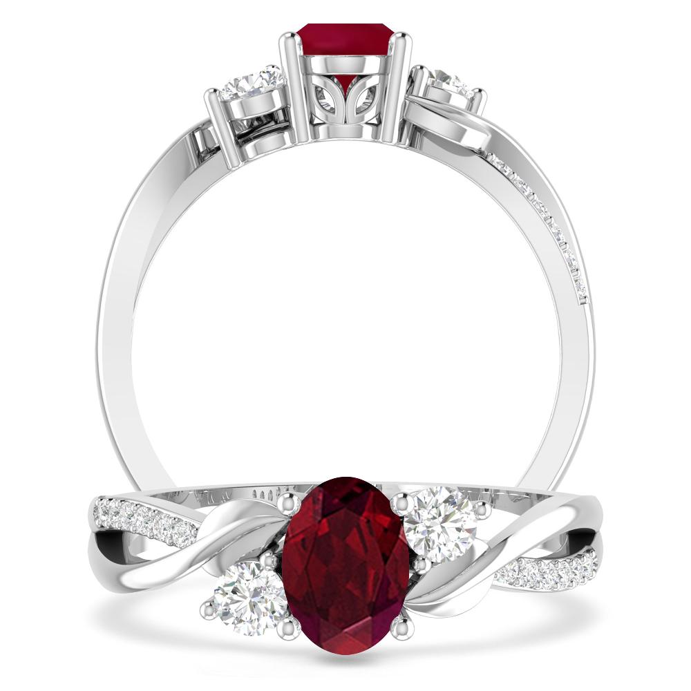 White Gold - Garnet