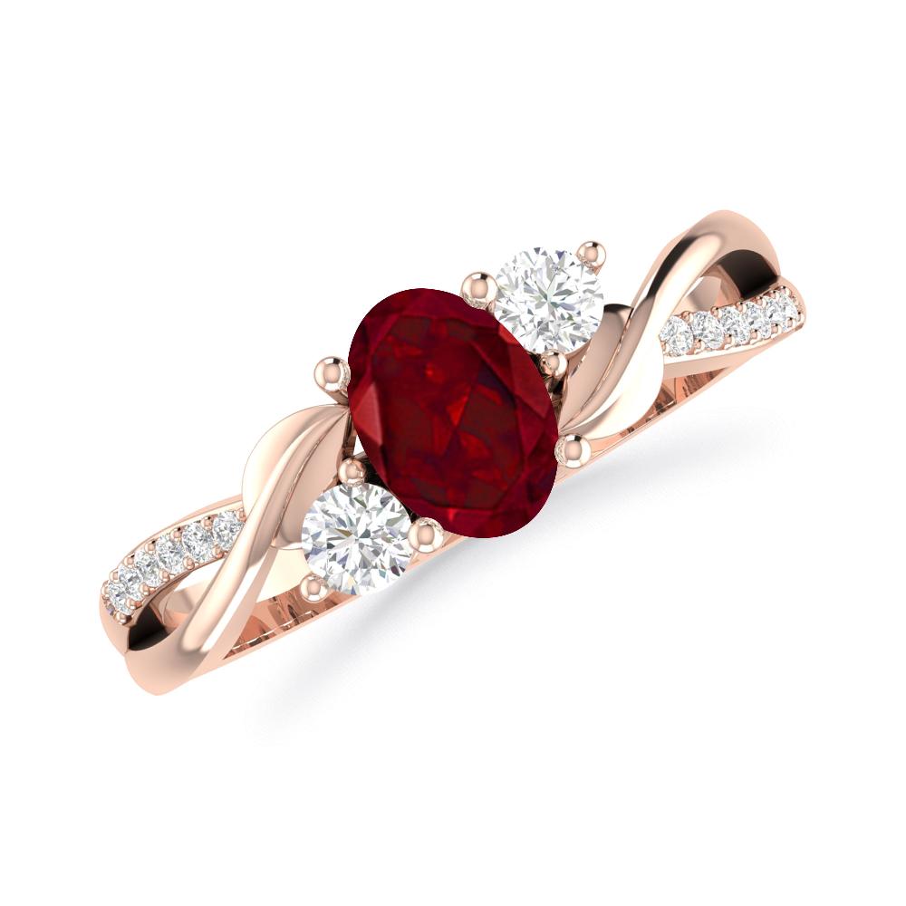 Rose Gold - Garnet