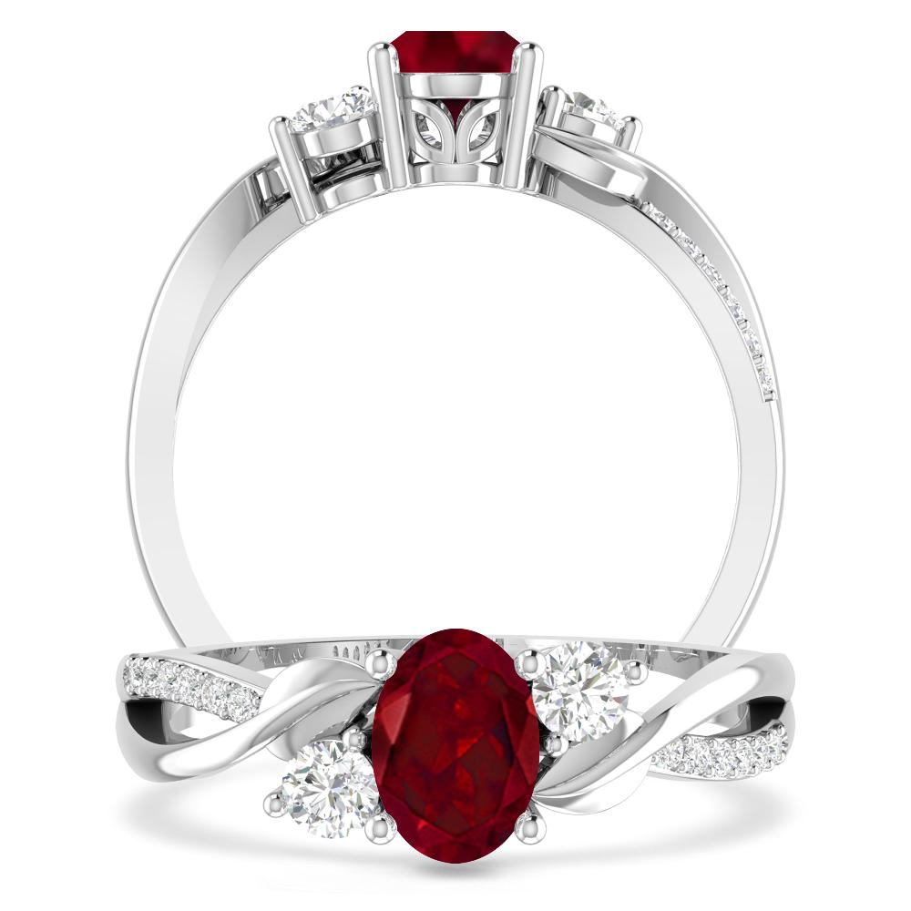 White Gold - Garnet