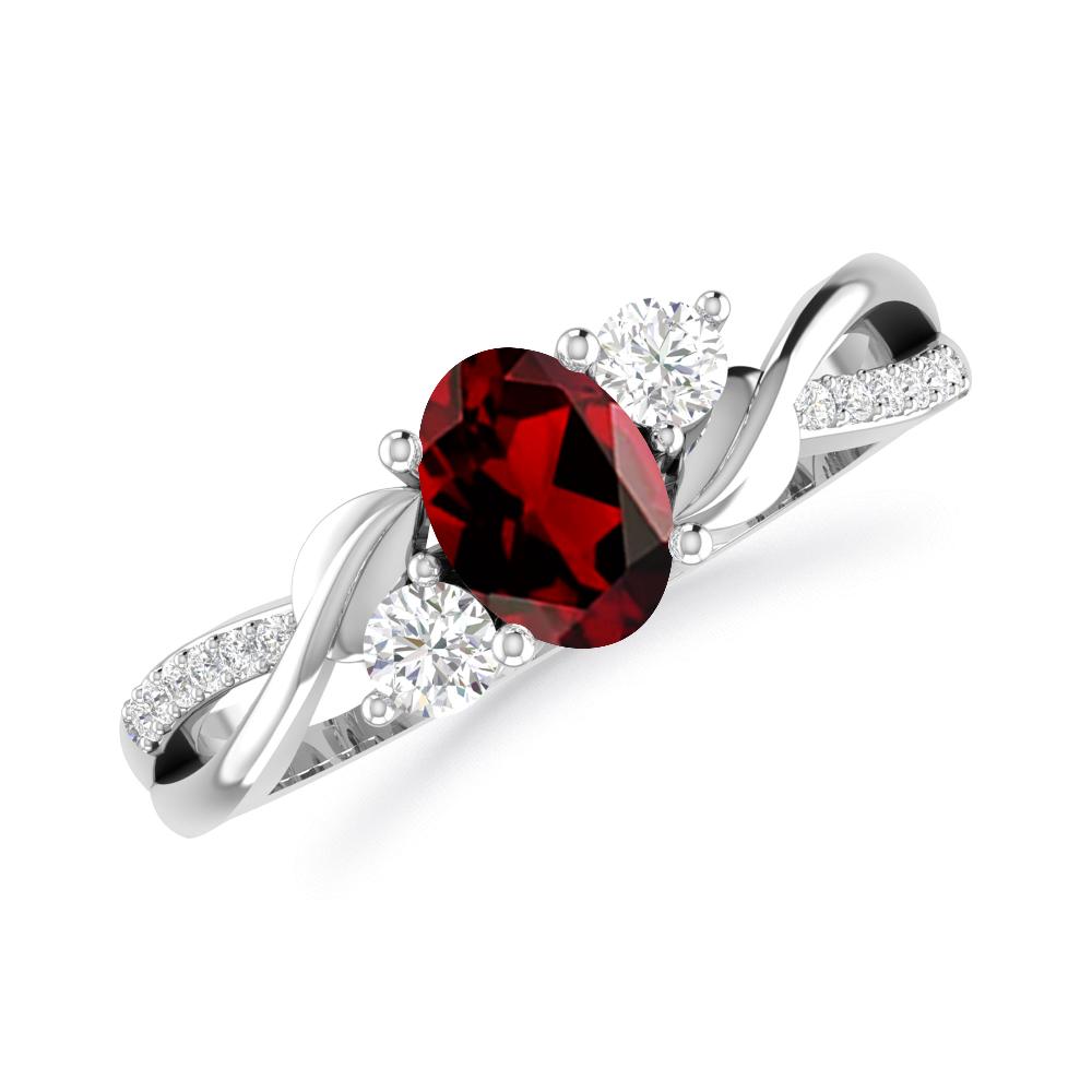 White Gold - Garnet