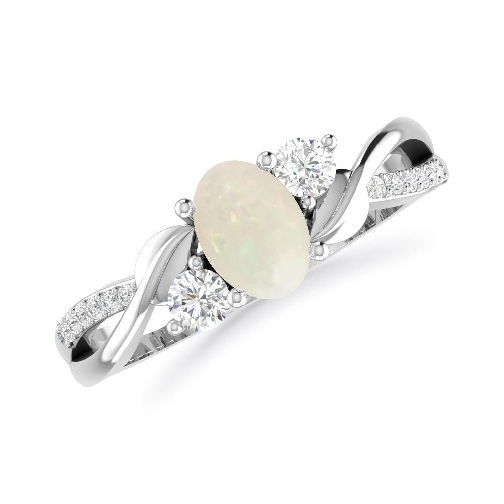 White Gold - Opal