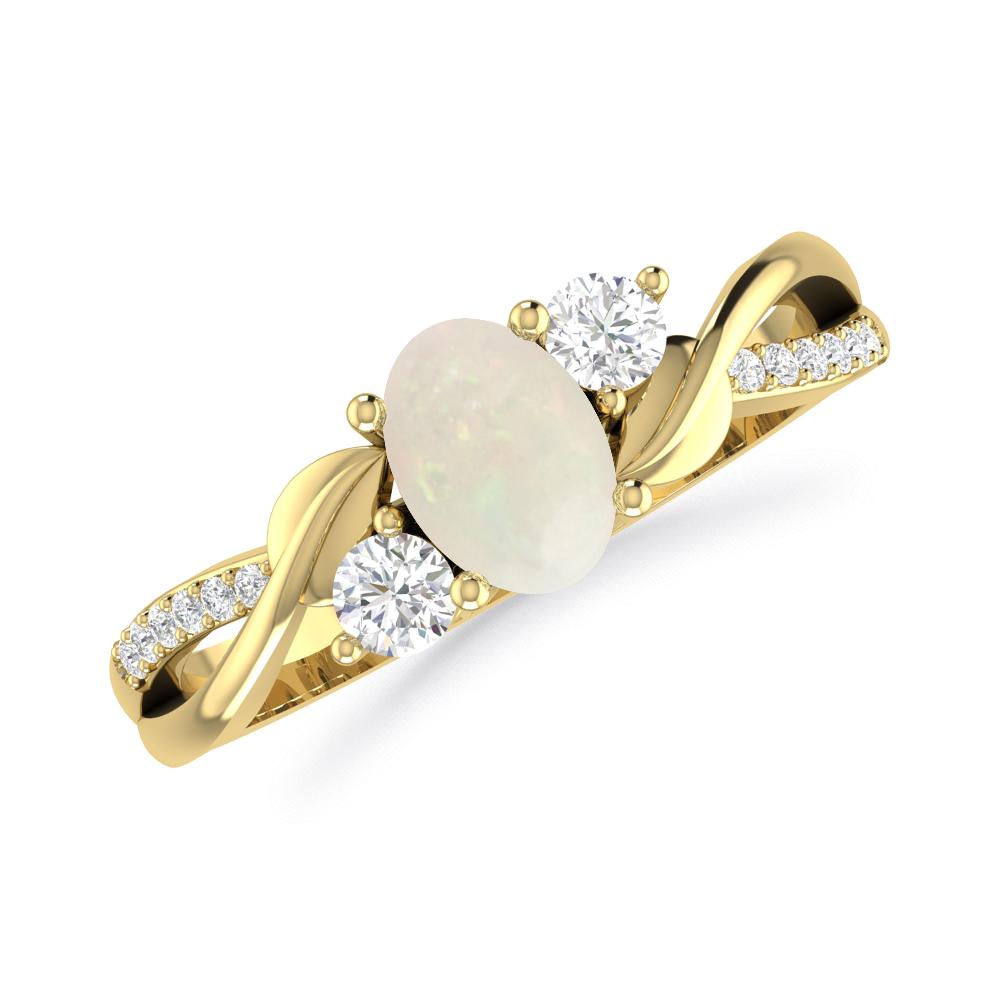 Yellow Gold - Opal