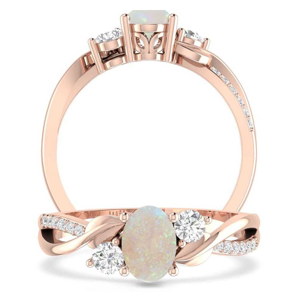 Rose Gold - Opal