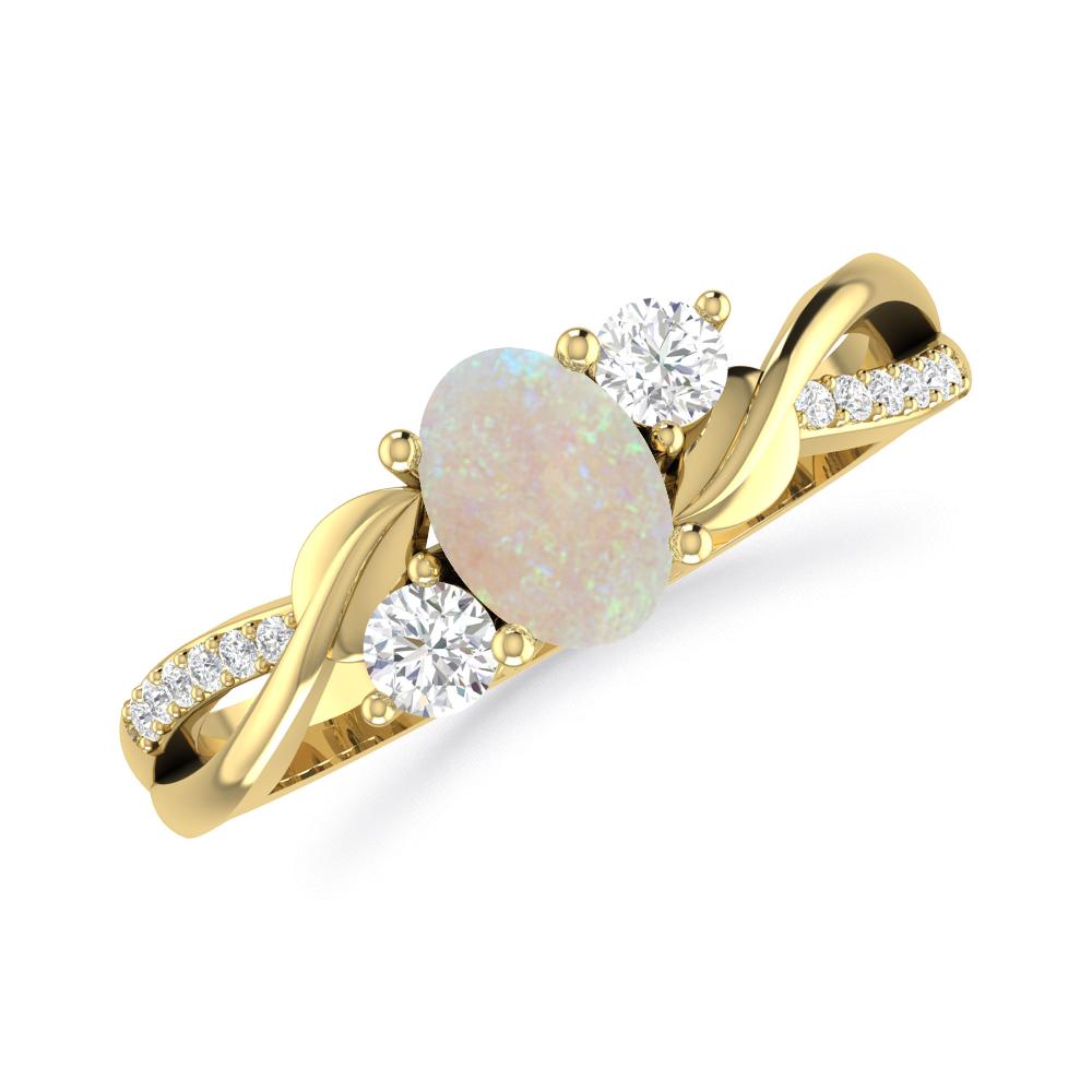 Yellow Gold - Opal