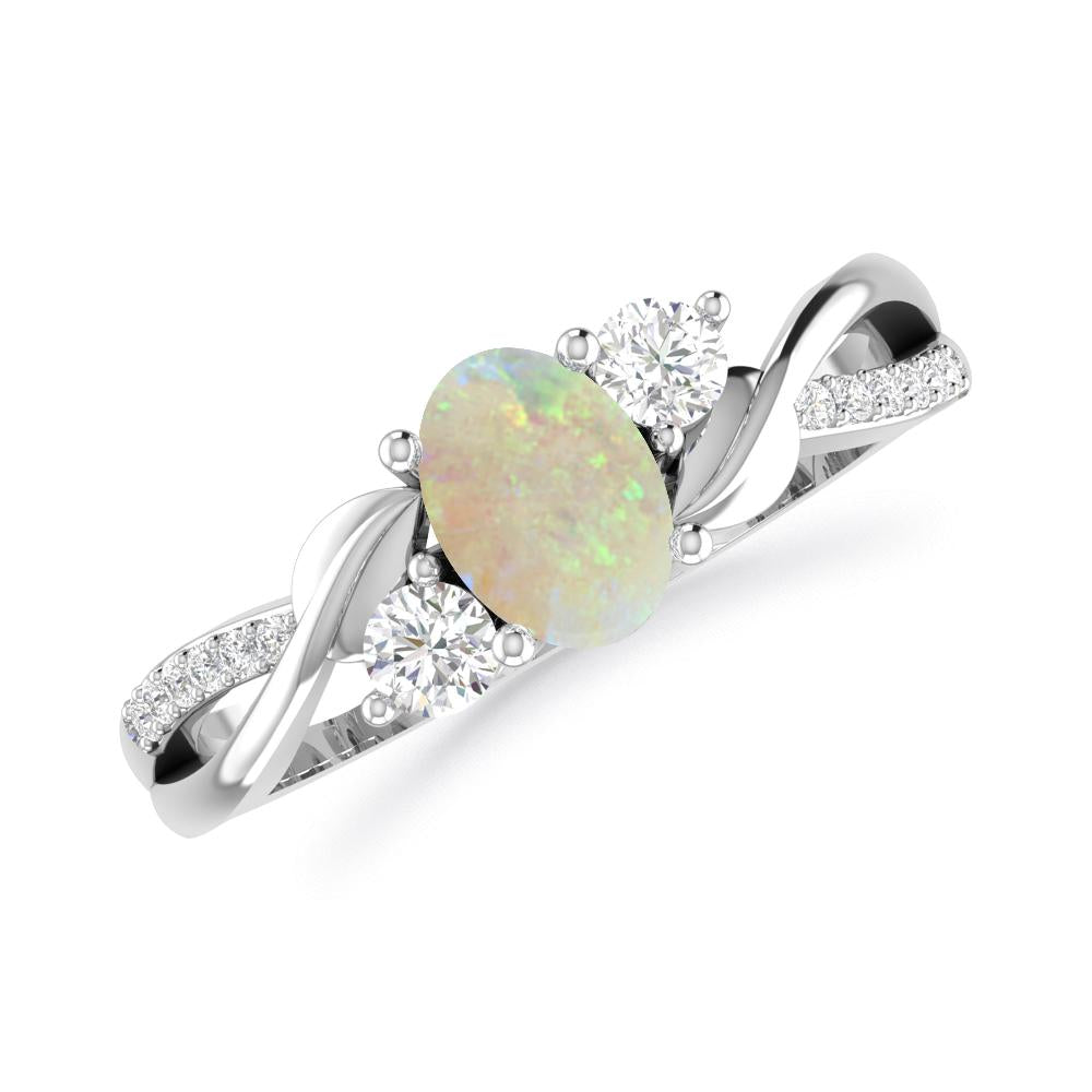 White Gold - Opal