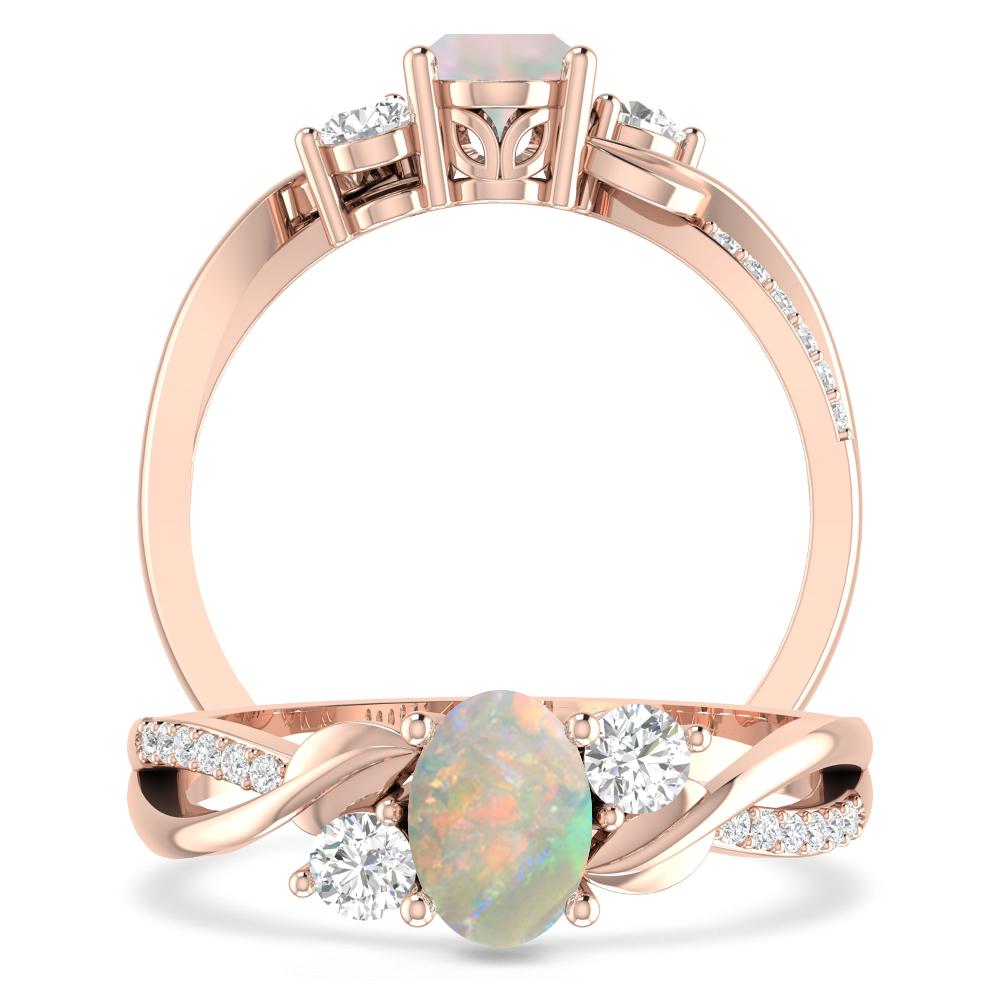 Rose Gold - Opal