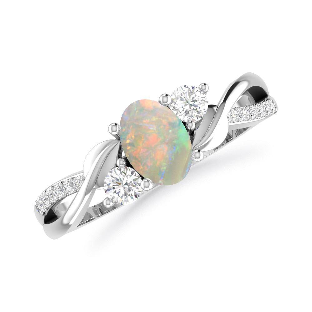 White Gold - Opal