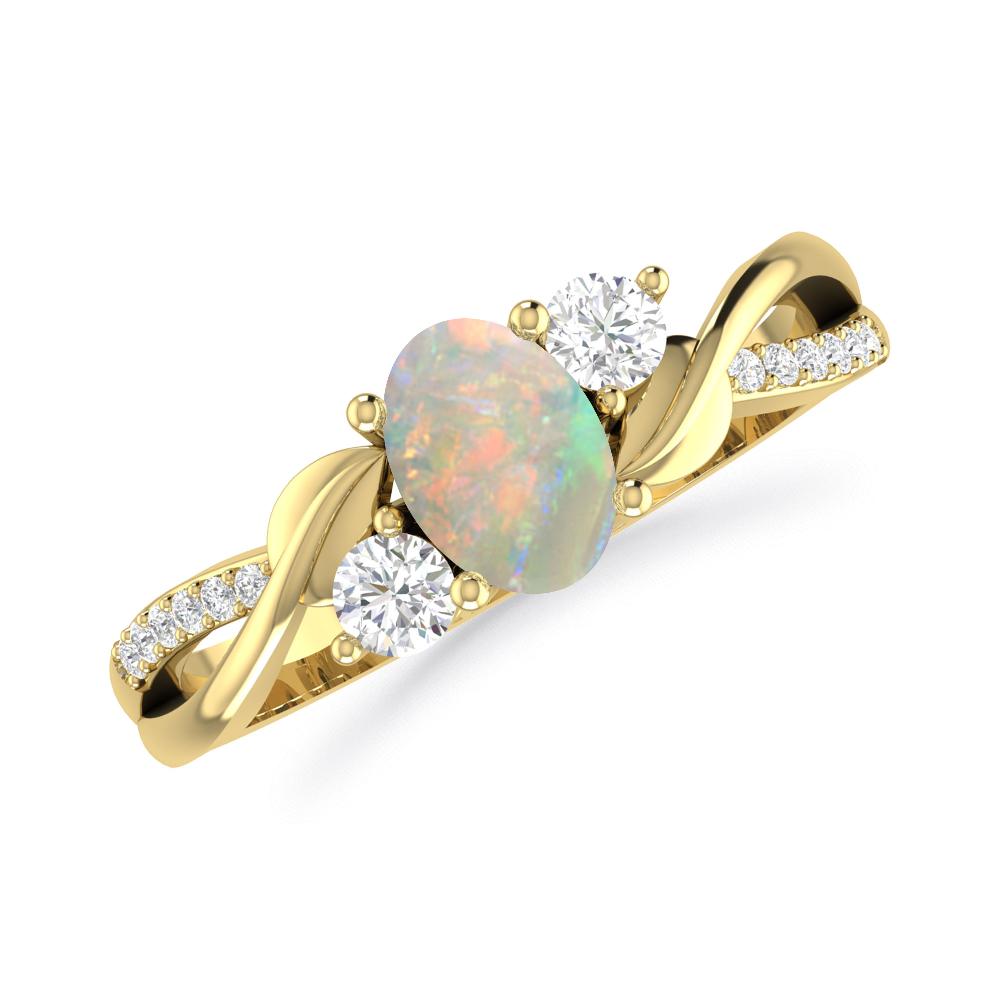 Yellow Gold - Opal