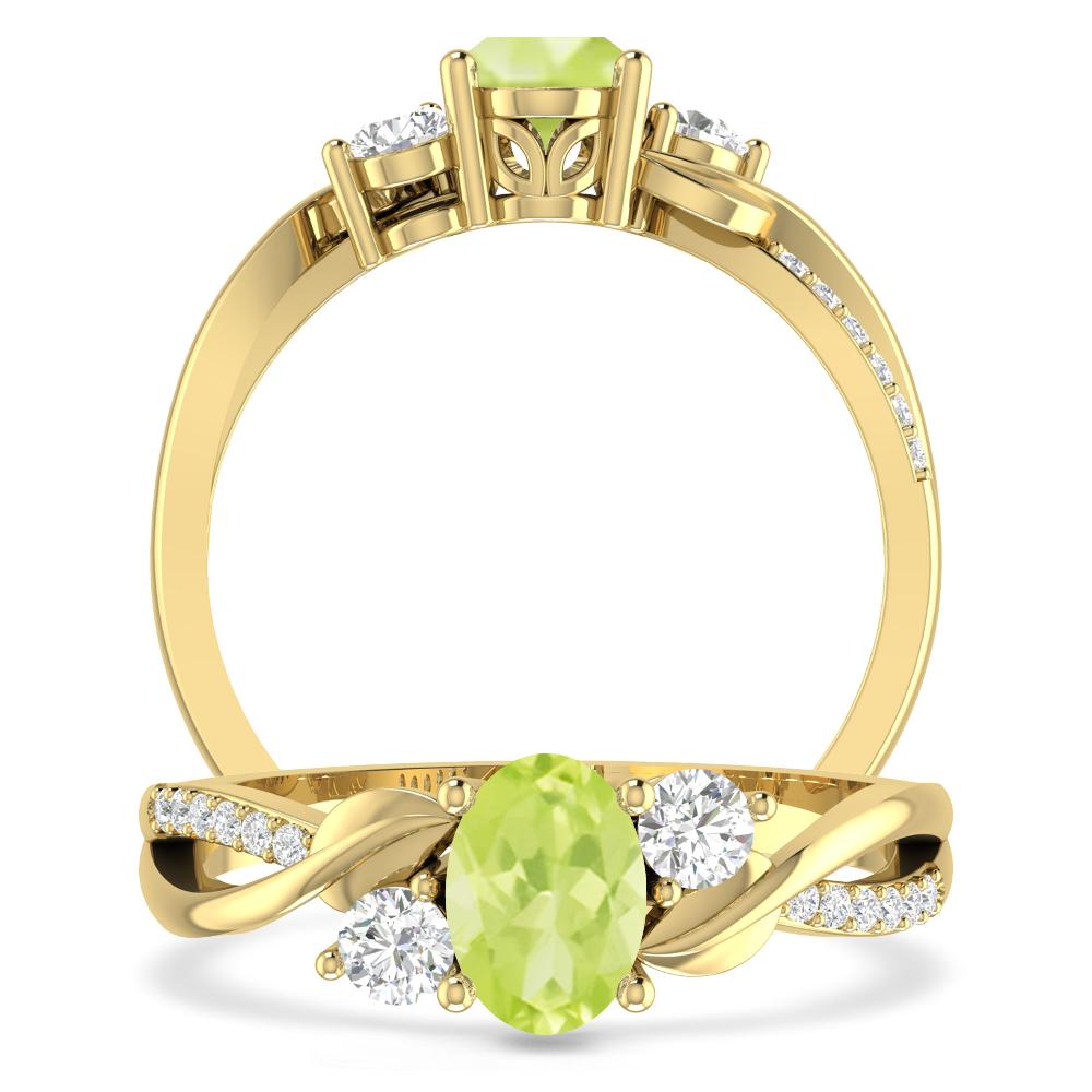 Yellow Gold - Peridot