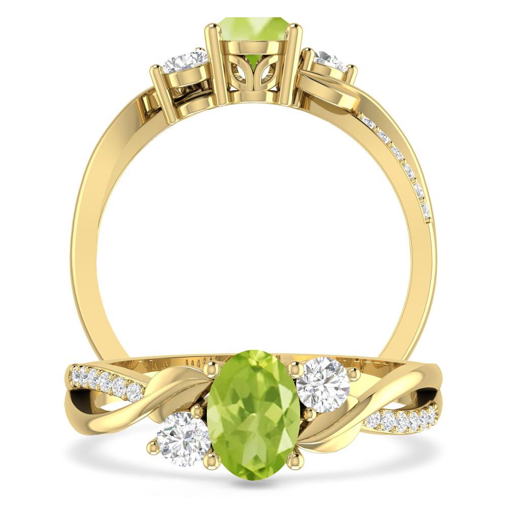 Yellow Gold - Peridot