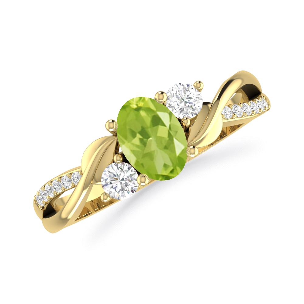 Yellow Gold - Peridot