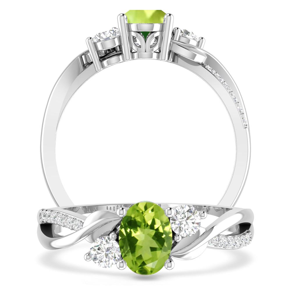 White Gold - Peridot