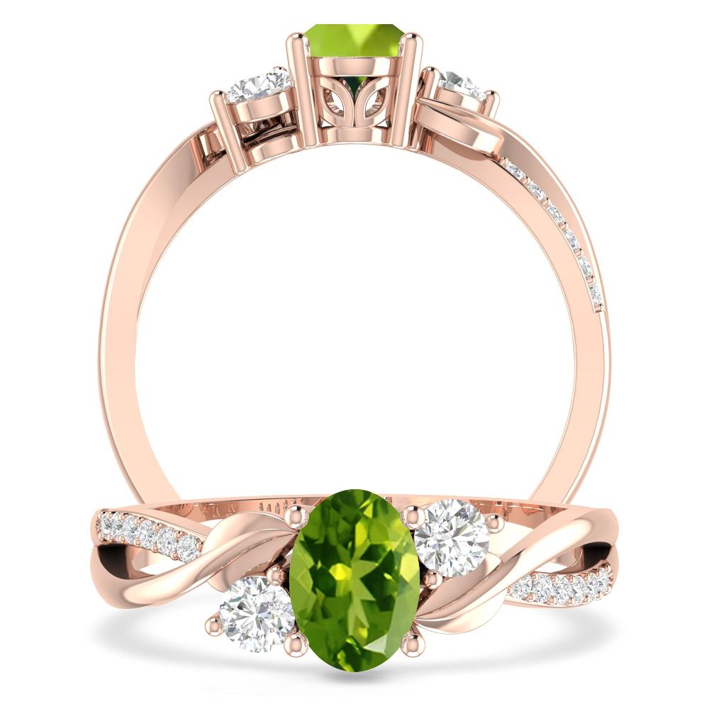 Rose Gold - Peridot