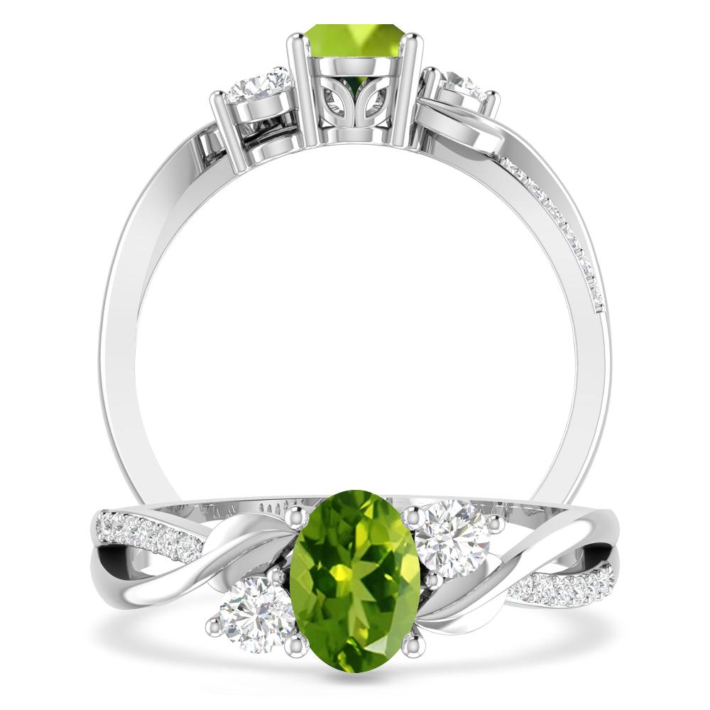 White Gold - Peridot